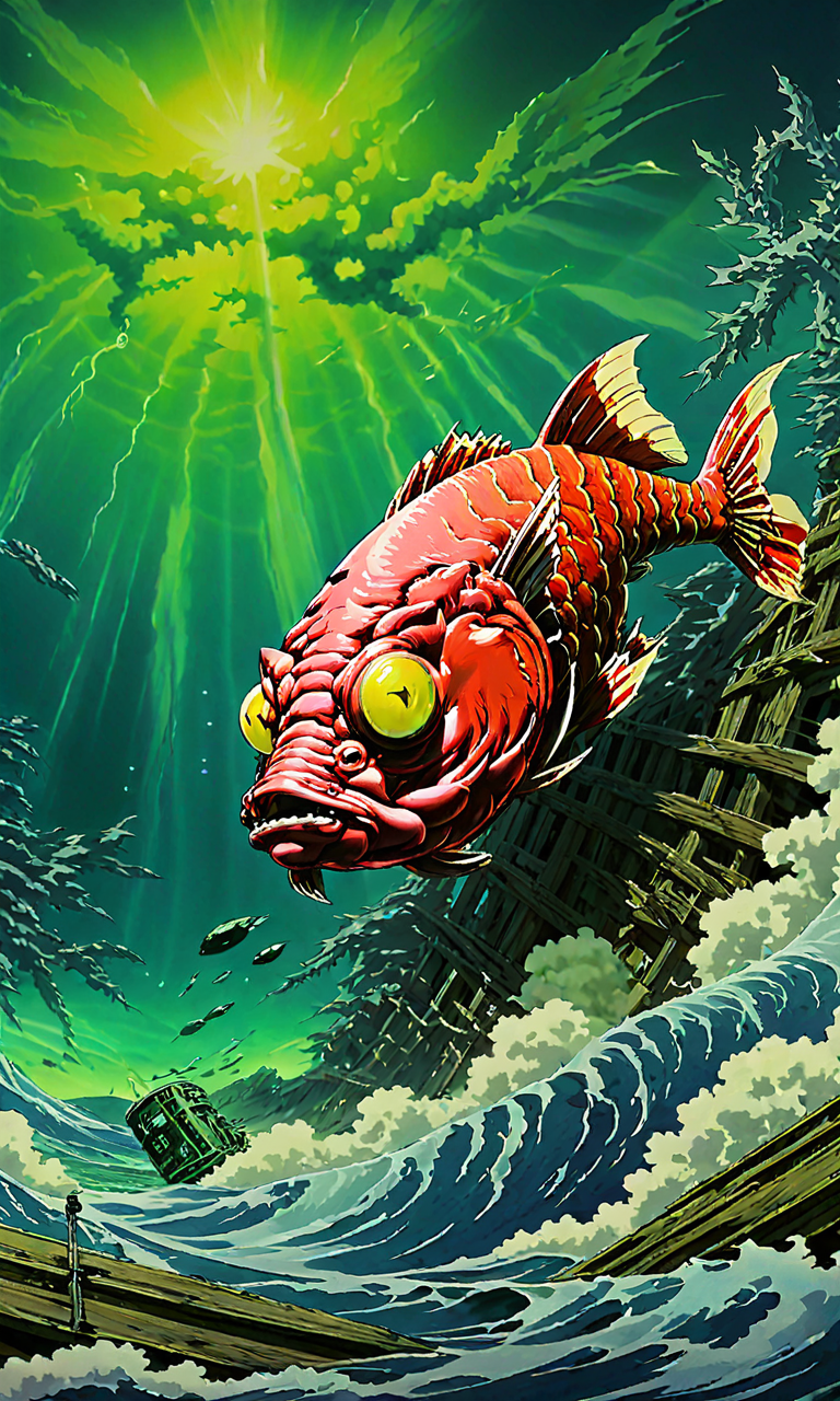 24243646-329392776-anime artwork guaidan,_lora_guaidan_1_, mutant fish, nuclear pollution, variations, sea monster,  . anime style, key visual, vib.png